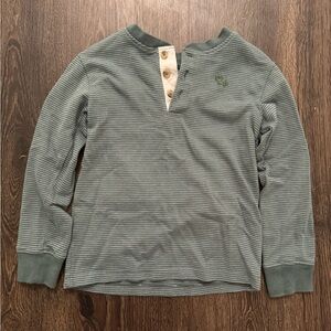 Striped Green Henley Shirt